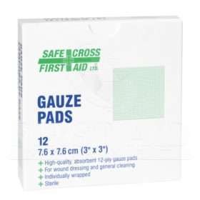 Gauze Pads, 7.6 x 7.6cm, 12-ply, Sterile