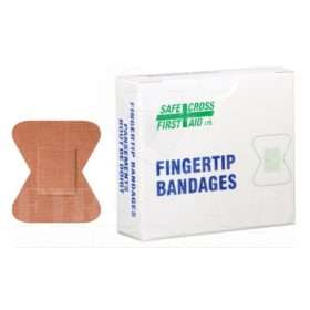 Fabric Bandages, Fingertip Small, 4.4 x 5.1 cm, Heavyweight