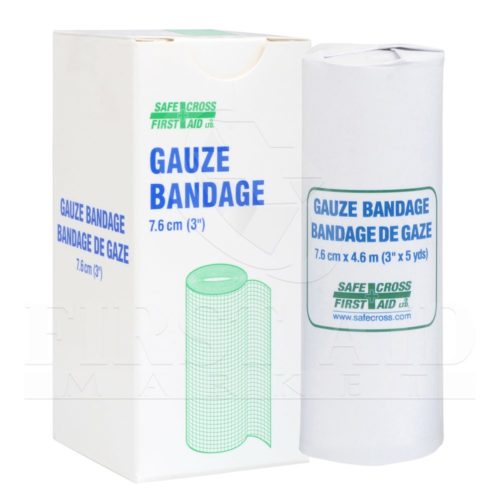 Gauze Bandage Roll, 7.6 cm x 9.1 m