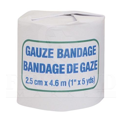 Gauze Bandage Roll, 2.5 cm x 4.6 m