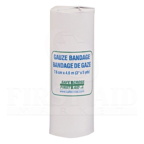 Gauze Bandage Roll, 7.6 cm x 4.6 m
