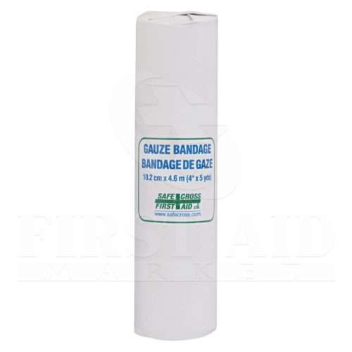 Gauze Bandage Roll, 10.2 cm x 4.6 m