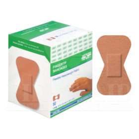 Fabric Bandages, Fingertip Large, 4.4 x 7.6 cm, Heavyweight