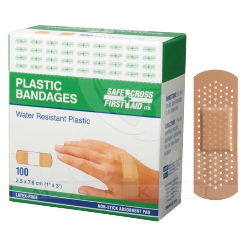 Plastic Bandages, 2.5 x 7.6 cm