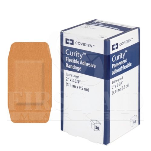 Curity Fabric Bandages, Extra-Large, 5.1 x 9.5 cm