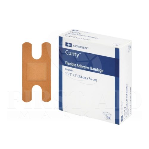Curity Fabric Bandages, Knuckle, Lightweight, 30/Box