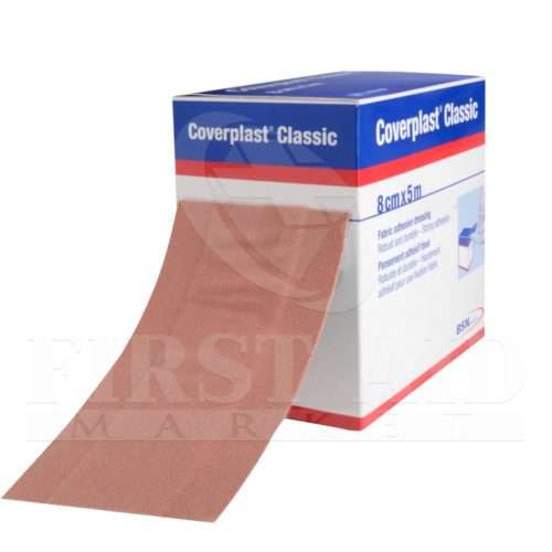 Coverplast Fabric Dressing Strip, 8 cm x 5 m, Heavyweight