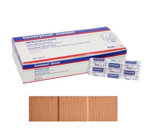Leukoplast Fabric Bandages 2.2 x 7.2 cm, Heavyweight, 100/Box