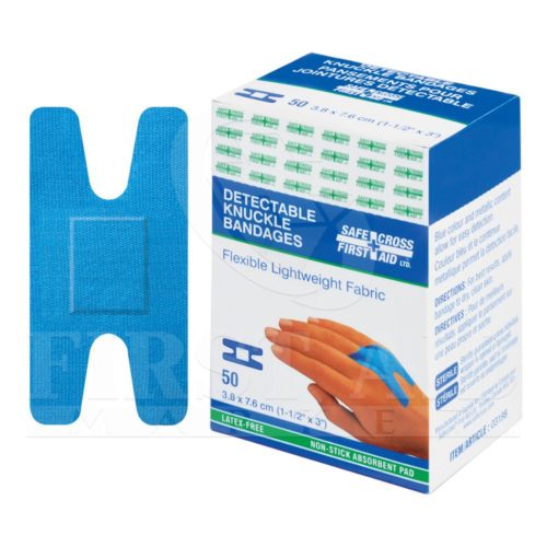 Fabric Detectable Bandages, Knuckle, 50/Box