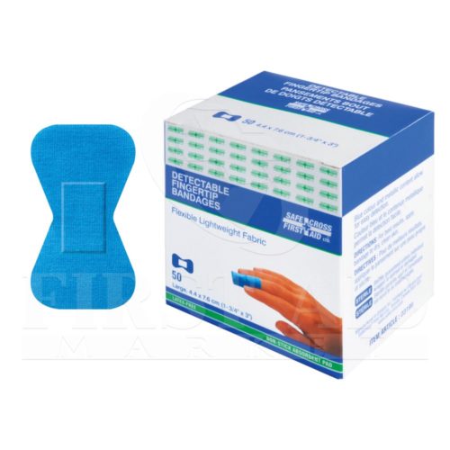 Fabric Detectable Bandages, Fingertip Large, 50/Box
