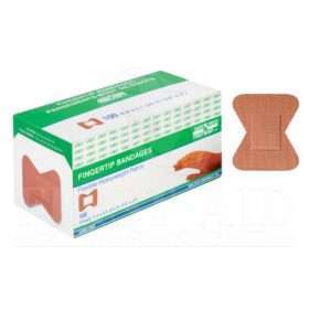 Fabric Bandages, Fingertip Small, 4.4 x 5.1 cm, Heavyweight