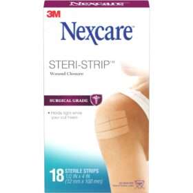 Steri-Strip Skin Closures, Surgical Grade, 18/Box