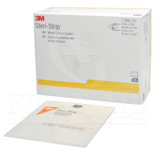 Steri-Strip Wound Closure System, 6 x 4.8 cm, 25/Box