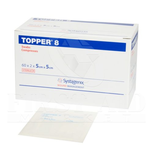 Topper-8 Swabs, 5.1 x 5.1 cm