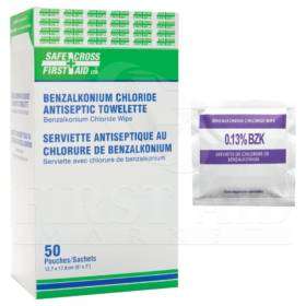 Benzalkonium Chloride (BZK) Antiseptic Towelettes