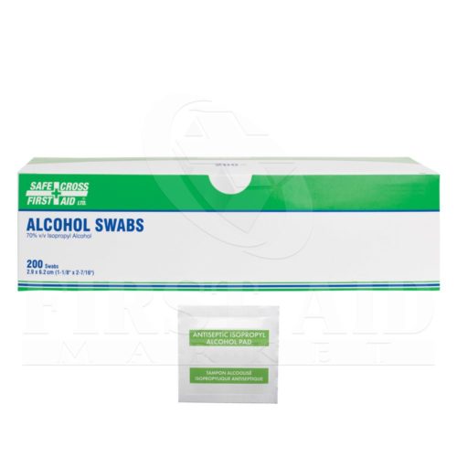 Alcohol Antiseptic Swabs, 200/Box