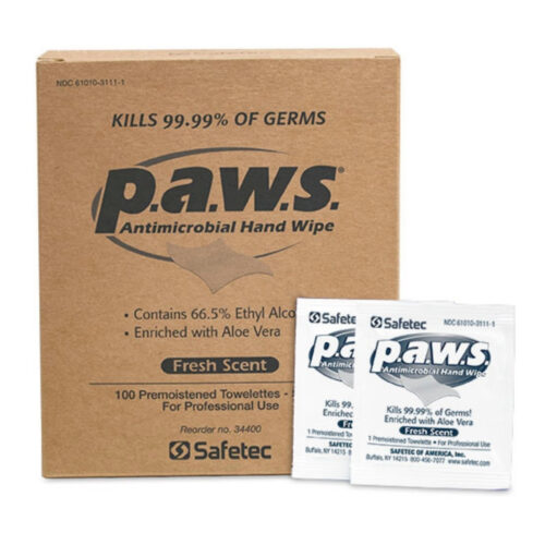P.A.W.S. Antimicrobial Hand Towelettes