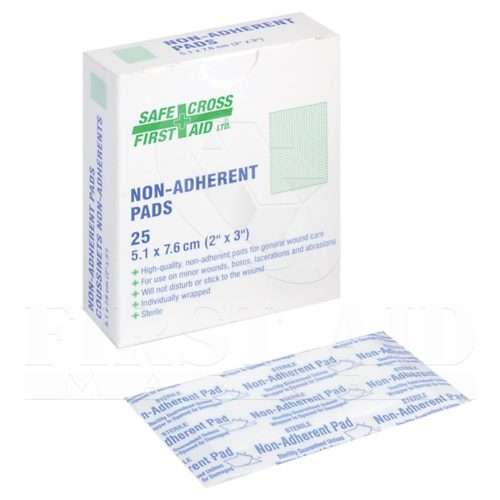 Non-Adherent Pads, 7.6 x 10.2 cm, Sterile, 25/Box