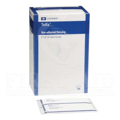 Telfa, Non-Adherent Pads, 5.1 x 7.6 cm, Sterile, 100/Box