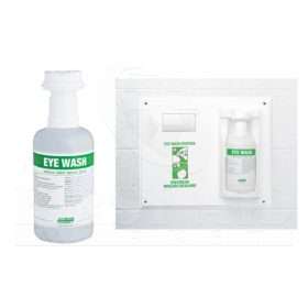 Single station with one built-in socket to secure one 1 litre (33.8 oz) bottle of eye wash solution