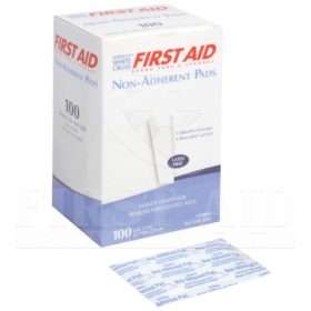 Non-Adherent Pads, 5.1 x 7.6 cm, Sterile, 100/Box