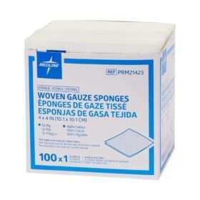 Sterile Woven Cotton Gauze Sponge, 12ply 10x10 cm