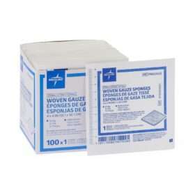 Sterile Woven Cotton Gauze Sponge, 12ply 10x10 cm