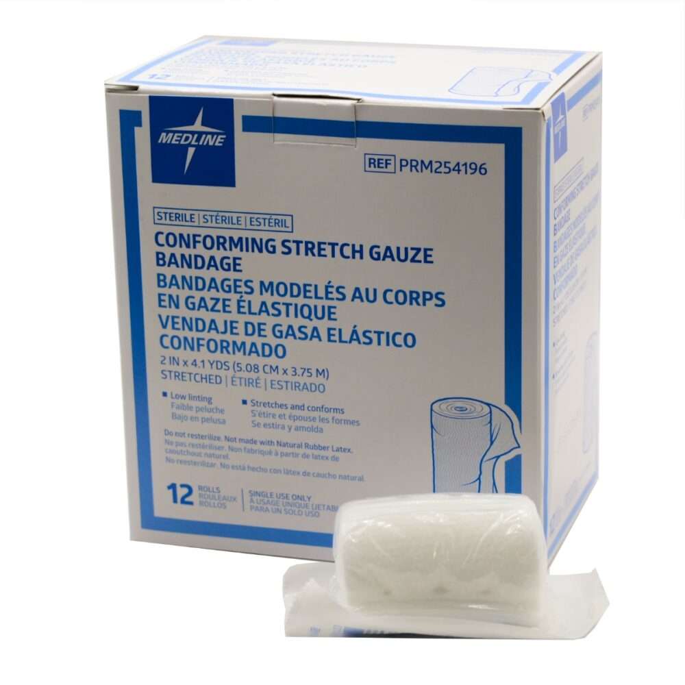 Sterile Conform Stretch Gauze Bandage 5 cm x 3.75 m First Aid Market