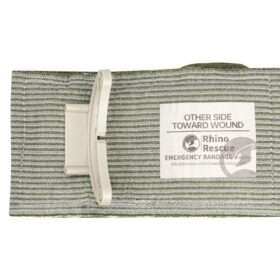 Rhino Emergency Bandage w/Pressure Bar, Green, 4 inch