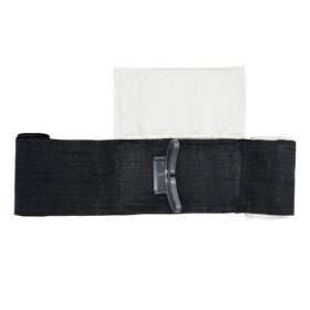 Emergency Bandage with Double Pad and Pressure Bar, Black, 4 inch