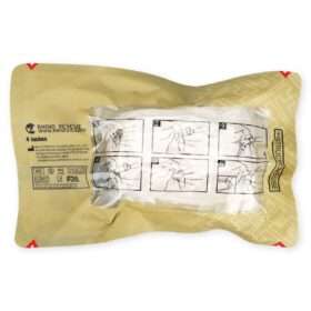 Emergency Bandage with Double Pad, White, 4 inch