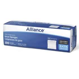 Non-Sterile Gauze Sponge, 12-Ply, 200/Pk
