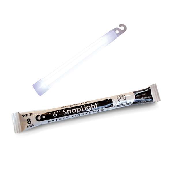 8-Hour Cyalume SnapLight, White, 6 inch
